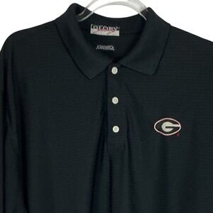 Georgia Bulldogs Black UGA X Large Long  Sleeve Dri Wicking Texture G Logo